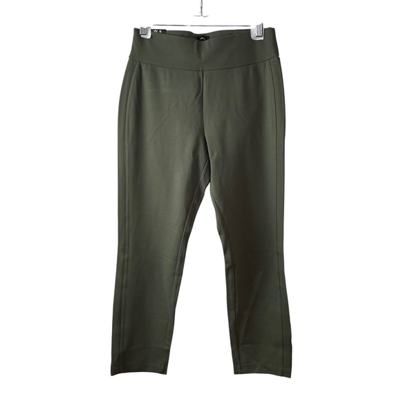 Express Pants - Express Ponte Pant Women Size M Olive Green High‎ Rise Slim Tapered Leggings New